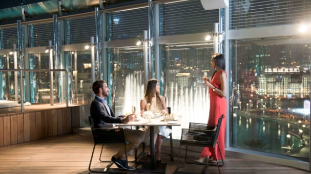 Бурдж-Халифа: 124-й этаж, обед или ужин на крыше, Burj Club