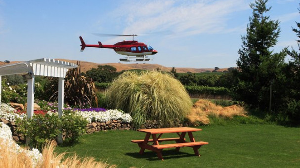 Wine Country by Helicopter with Wine Tasting and Food Pairing