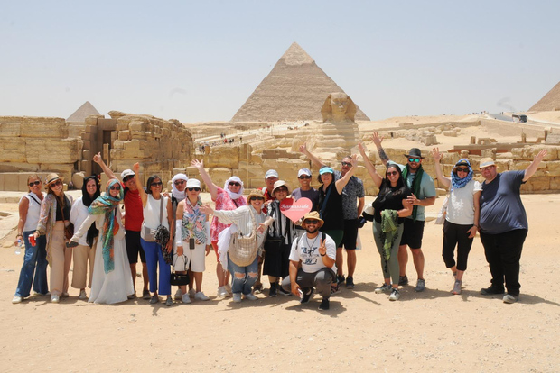 Depuis le port d'Alexandrie : Excursion de nuit au Caire et aux Pyramides de Guizeh