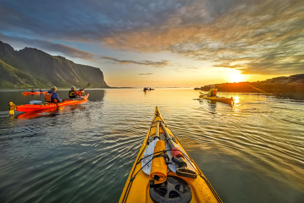 Eggum: Tour in kayak del sole di mezzanotte delle Isole Lofoten