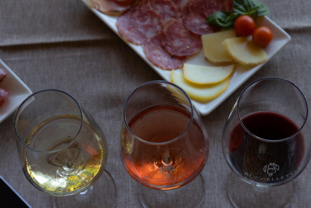 Castiglion Fiorentino: Vinflygning och charkuteribord