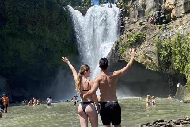 Ubud :Monkey forest, Water Temple and waterfall Private Tour