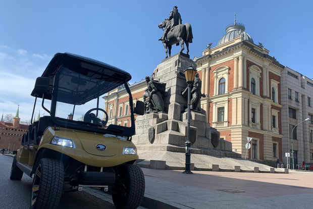 Cracovia: Tour panoramico della città vecchia con carrello da golf Eco Buggy