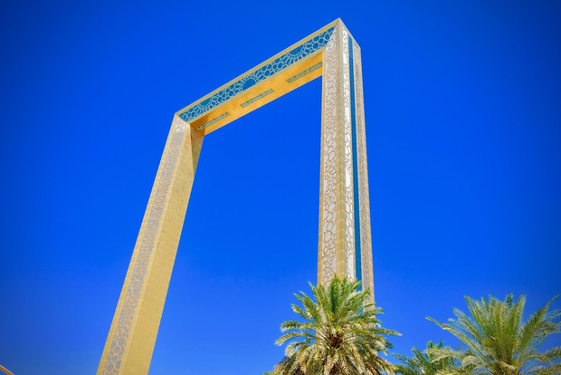 Gita privata al Dubai Frame & Miracle Garden con trasferimento