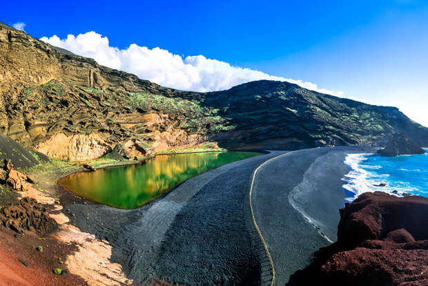 Lanzarote: Escursione guidata al Parco Timanfaya e al Lago Verde