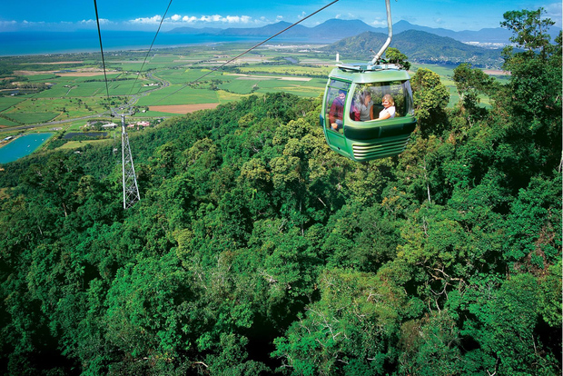 Cairns: Skyrail, Kuranda och Rail Tour med hotelltransfer