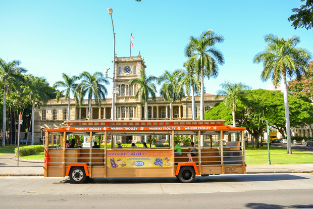 Oahu: Waikiki Trolley Hop-on Hop-off All-Line Pass