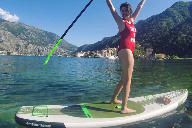 Kotorbukten: 2 timmars tur med Stand Up Paddle Board