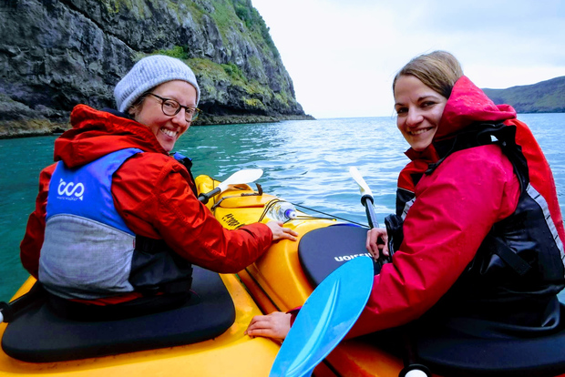Akaroa: 3-Hour Guided Sunrise Sea Kayaking Safari