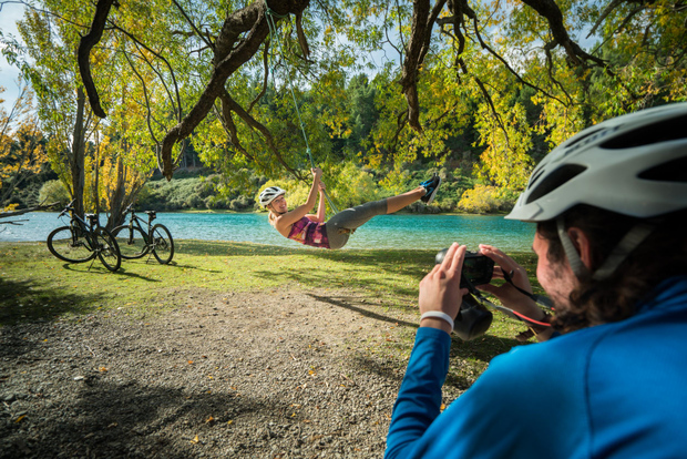 Wanaka: Recorrido autoguiado en bicicleta de montaña por el sendero del río Hawea