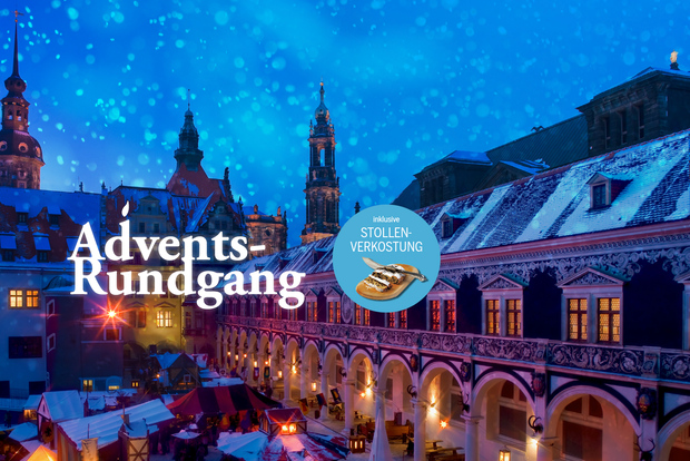 Dresda: Tour dell'Avvento con degustazione di stollen e vin brulé