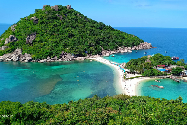 De Samui : excursion en hors-bord à Ko Tao et Koh Nang Yuan