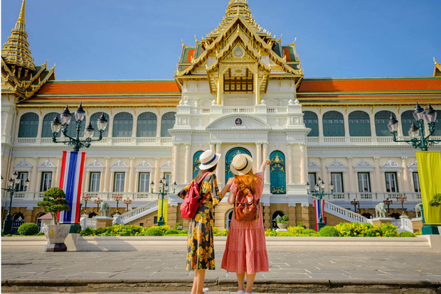 Tour del Grand Palace, del mercato galleggiante di Damnoen e del mercato di Maeklong