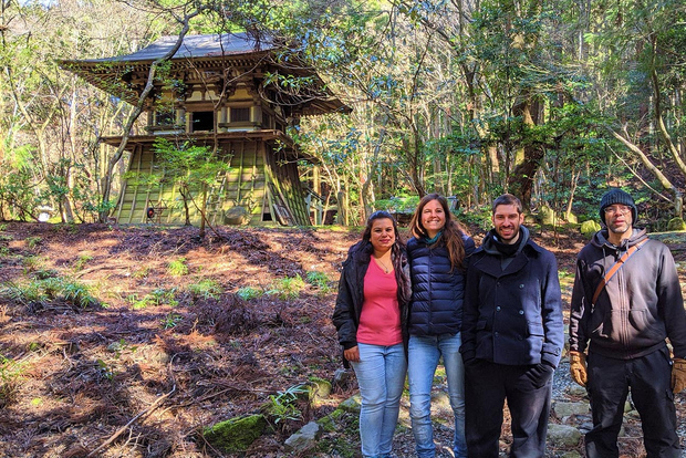 Nara: tour in bici del tempio, della foresta e della cascata del cuore della natura