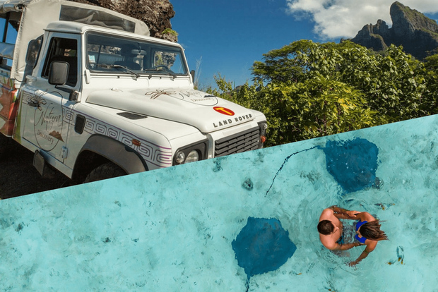 Bora Bora via terra e via mare: safari in 4x4 e snorkeling