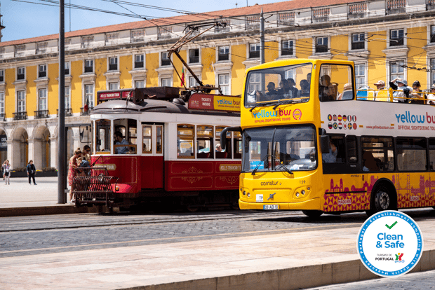 Lisbona: tour 3 in 1 con autobus e tram Hop-on Hop-off