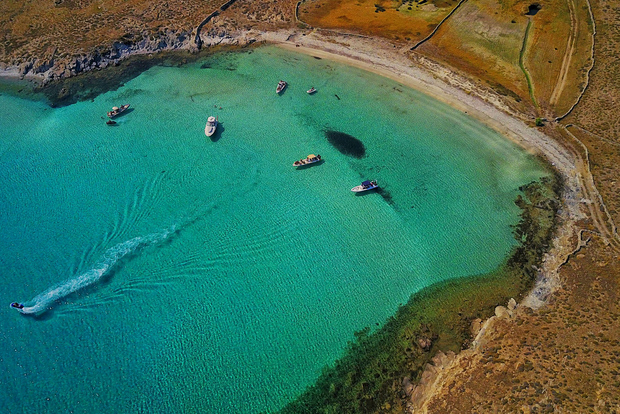Da Ornos: Crociera privata da Mykonos a Delos e all'isola di Rhenia