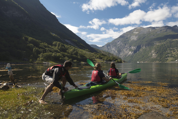 Geiranger Fjord: Privat uthyrning av dubbelkajak