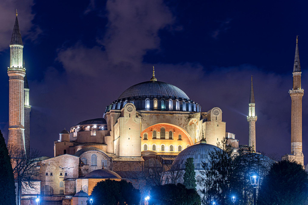 Istambul: Passeio noturno pela Hagia Sophia e pela Mesquita Azul