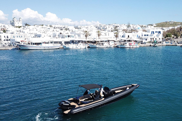 Privat heldags båtkryssning från Mykonos till ön Paros