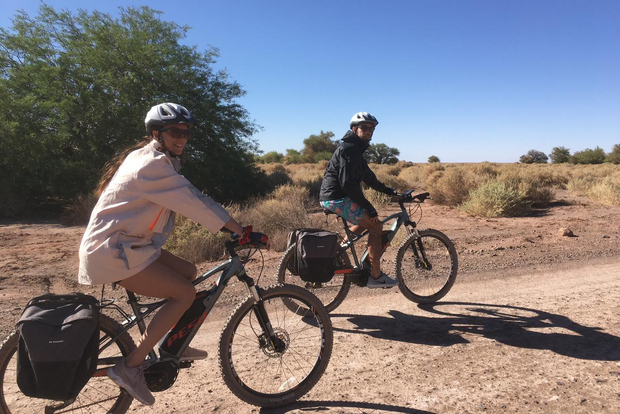 From San Pedro de Atacama: Laguna Cejar E-biking Adventure