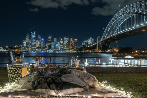 Luxury Picnic for 2 with Sydney Harbour Views at Kirribilli