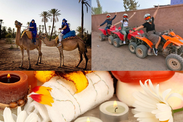 From Marrakech: Camel Ride, Quad Bike & Spa Full-Day Trip