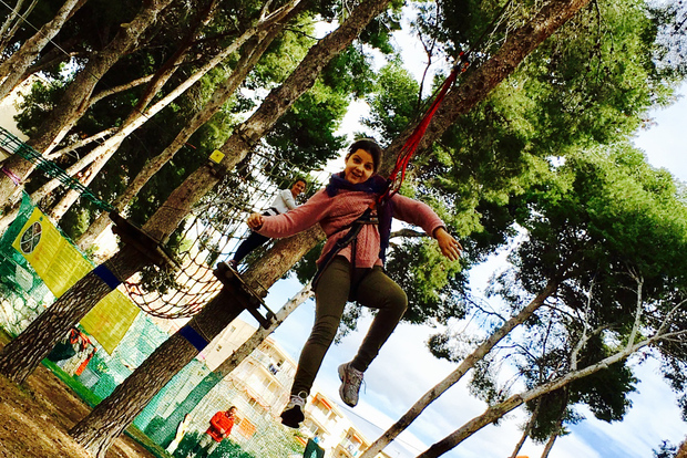 Salou: Experiência de tirolesa Bosc Aventura Salou