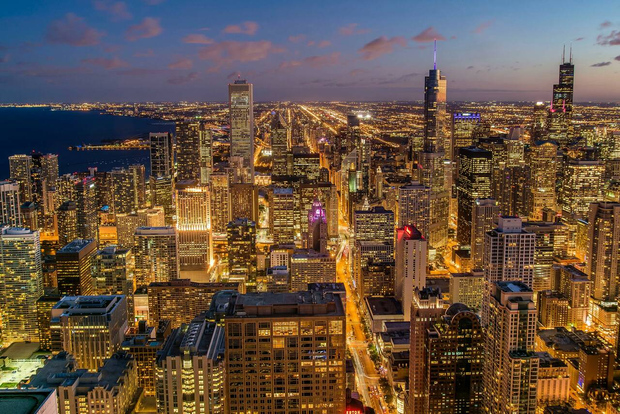 Kvällstur i Chicago med Skydeck och flodkryssning