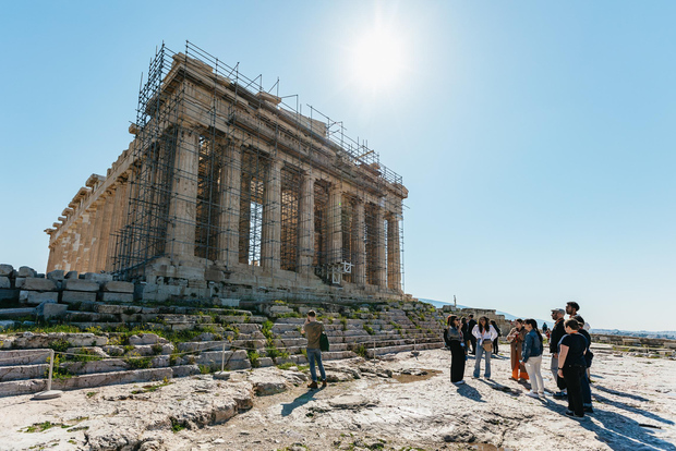 Akropolis: Kvällstur med en tysktalande guide