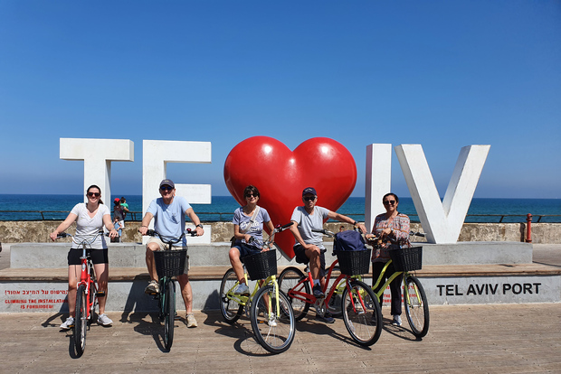 Passeio de bicicleta fácil de 3 horas em Tel Aviv
