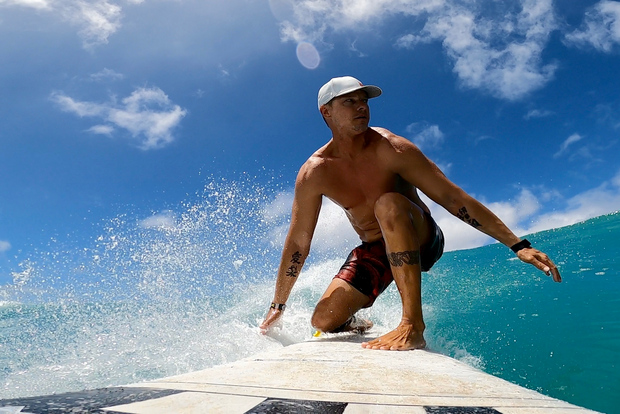 Surflektion med GoPro Oahu, Honolulu, Hawaii