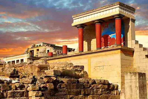 Visite guidée du palais de Knossos - Visite de la ville d'Héraklion + marché