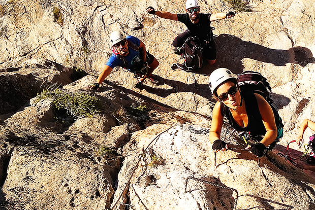 Villena: Via Ferrata guidata di mezza giornata Sierra de la Villa