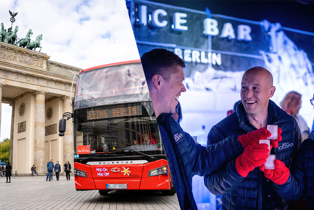 Berlino: biglietto combinato per autobus hop-on hop-off e Icebar