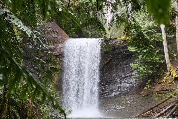 Vancouver Island: Wasserfälle, Ausblicke, Wanderungen und Höhlen