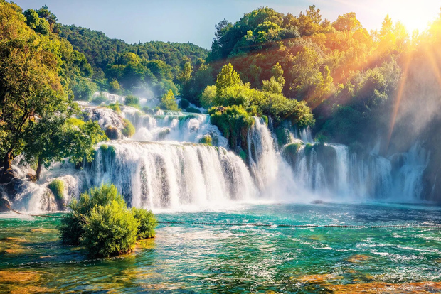 Da Spalato/Trogir: Tour privato delle cascate di Krka e Trogir