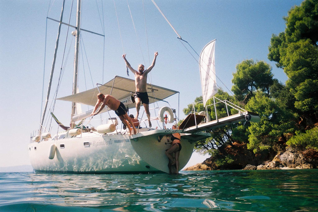 Skiathos private tours :Sailing day with lunch on board,