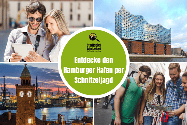 Hamburg: Scavenger Hunt Self-Guided Tour around the port