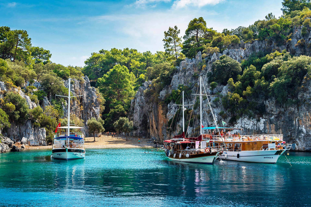 Sarigerme : Excursion en bateau dans les 12 îles avec déjeuner et transfert