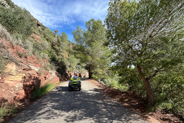 Salou: Safari de quadriciclo guiado fora de estrada com serviço de busca no hotel