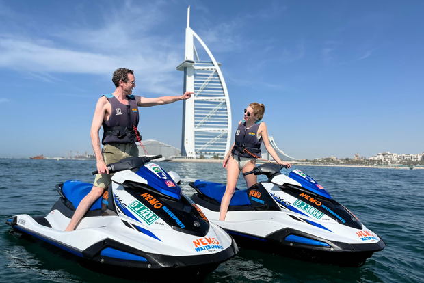 Dubaï : Jet ski jusqu'à Burj Arab-Atlantis avec photo, vidéo et glace