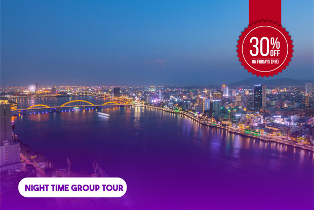 Hoi An: Sonnenuntergang in Da Nang & Nachtkreuzfahrt auf dem Han-Fluss