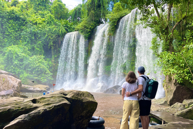From Siem Reap: Banteay Srei and Kulen Waterfall Guided Tour