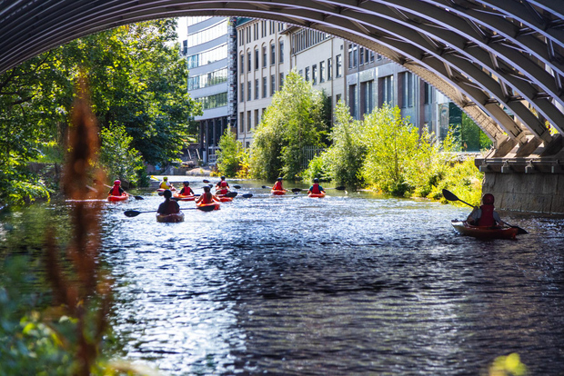 Fiume Akerselva: tour in kayak all'insegna dell'avventura urbana