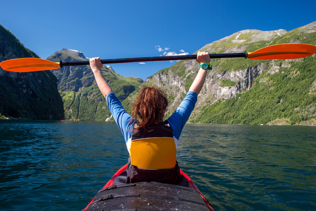 Geiranger: Guidad kajaktur i Geirangerfjorden