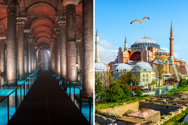 Cisterna Basilica e Hagia Sophia, con opzione per il Palazzo Topkapi