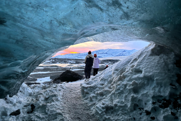 Jökulsárlón: tour della grotta di ghiaccio con escursione sul ghiacciaio e super jeep
