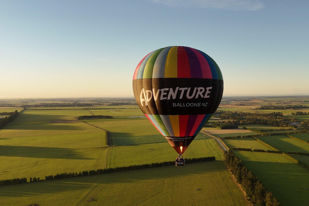Da Methven: Volo in mongolfiera a Canterbury con vino