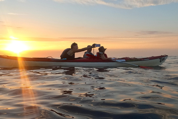 Marciana Marina: Kvällstur i havskajak med badstopp